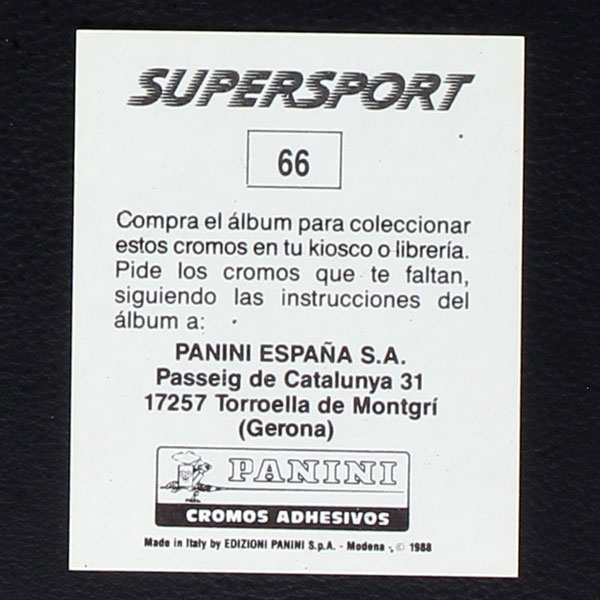 Carl Lewis Panini Sticker Nr. 66 - Super Sport 1988