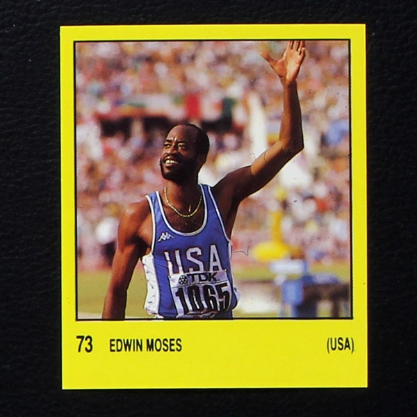 Edwin Moses Panini Sticker Nr. 73 - Super Sport 1988