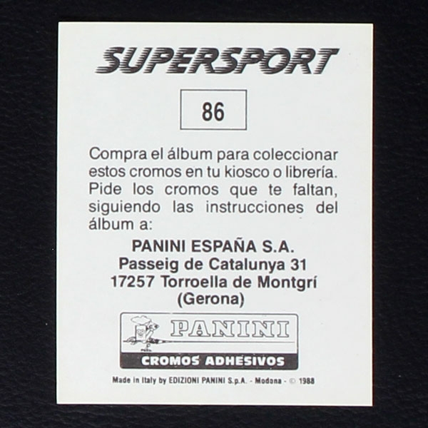 Ricardo de Brito Alemao Panini Sticker Nr. 86 - Super Sport 1988