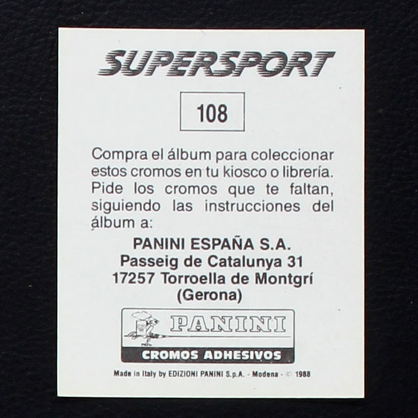 Lothar Matthäus Panini Sticker Nr. 108 - Super Sport 1988