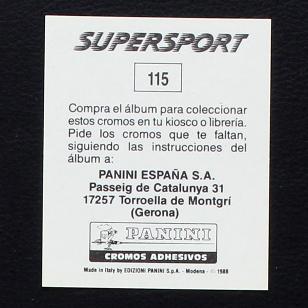 Ian Rush Panini Sticker Nr. 115 - Super Sport 1988