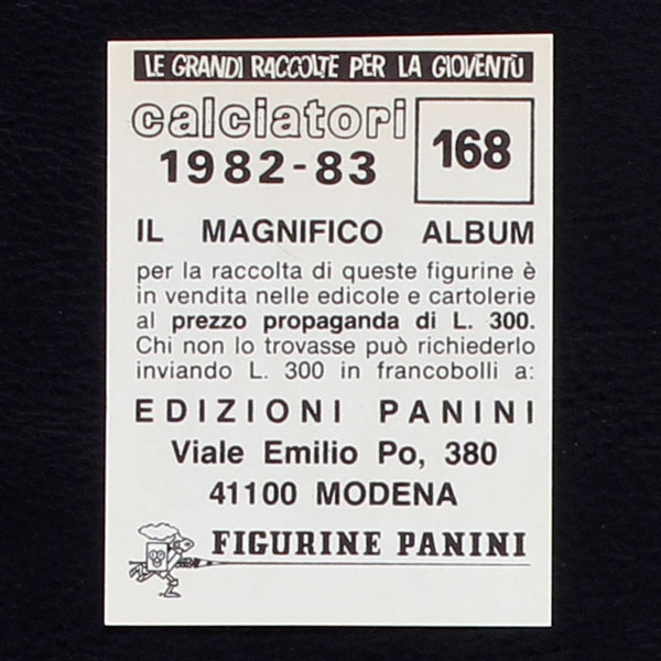 Claudio Prandelli Panini Sticker No. 168 - Calciatori 1982