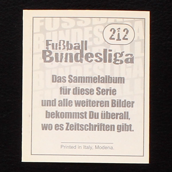 Youri Mulder Panini Sticker No. 212 - Fußball 97