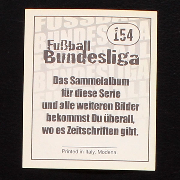 Stefan Effenberg Panini Sticker No. 154 - Fußball 97