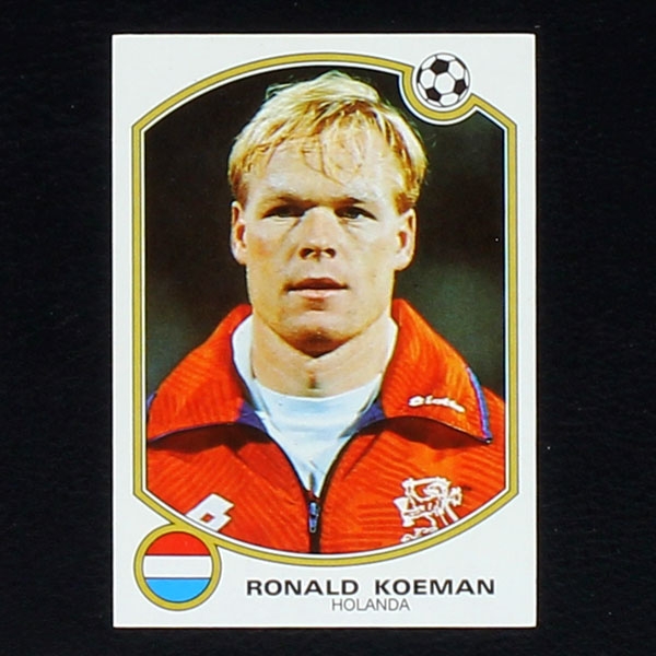 Ronald Koeman Panini Sticker No. 197 - Futbol 92