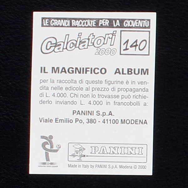 Alessandro Del Piero Panini Sticker No. 140 - Calciatori 2000