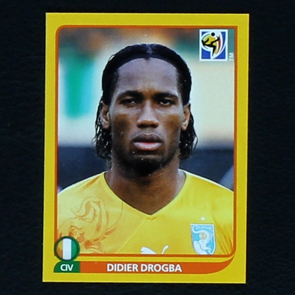 Didier Drogba Panini Sticker No. 542 - South Africa 2010 Swiss