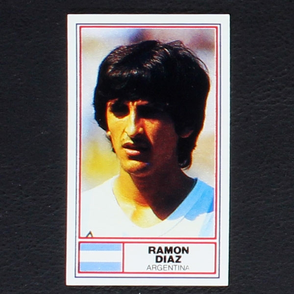 Ramon Diaz Rothmans Card - Football International Stars 1984