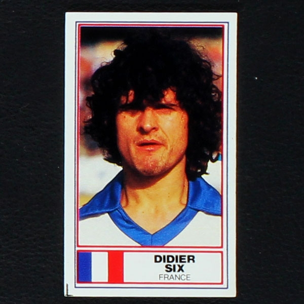 Didier Six Rothmans Card - Football International Stars 1984