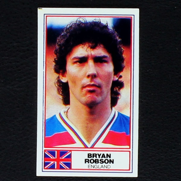 Bryan Robson Rothmans Card - Football International Stars 1984