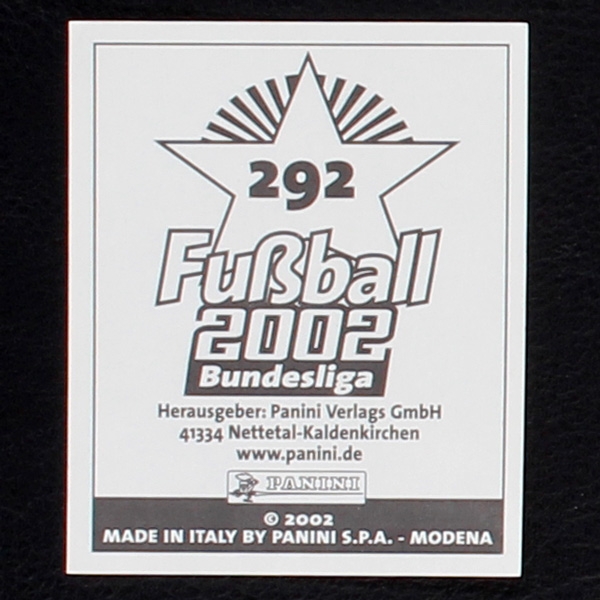 Michael Ballack Panini Sticker No. 292 - Fußball 2002
