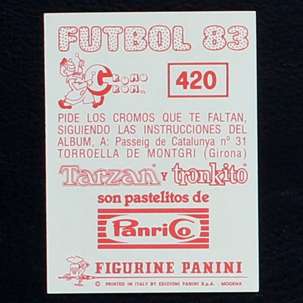 Zico Panini Sticker No. 420 - Futbol 83