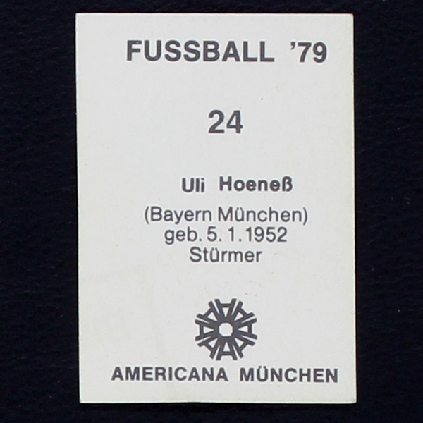 Uli Hoeneß Americana Sticker No. 24 - Fußball 79
