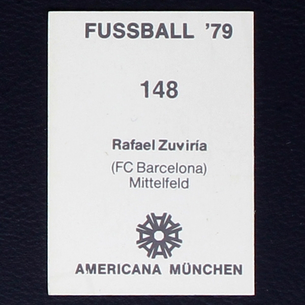 Rafael Zuviria Americana Sticker No. 148 - Fußball 79