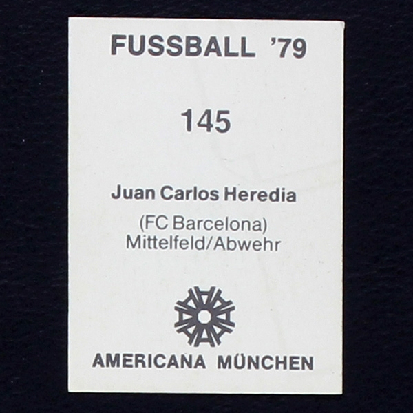 Juan Carlos Heredia Americana Sticker No. 145 - Fußball 79