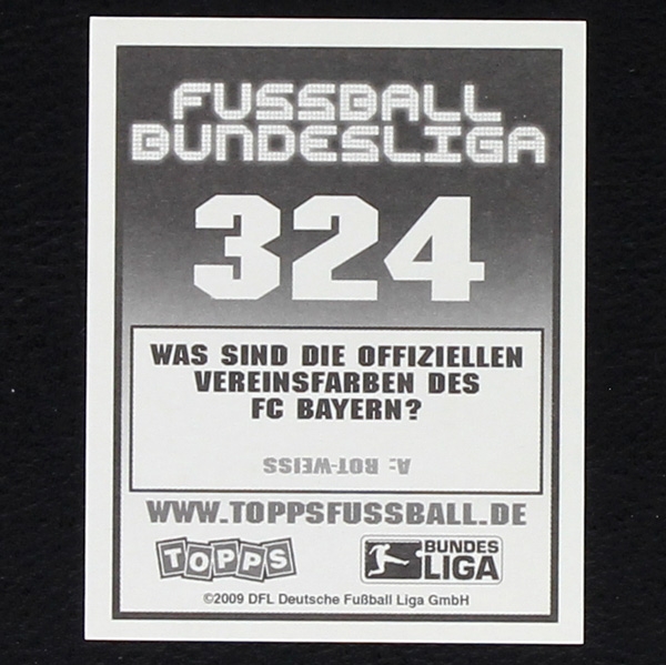 Mark van Bommel Topps Sticker No. 324 - Fußball 2009