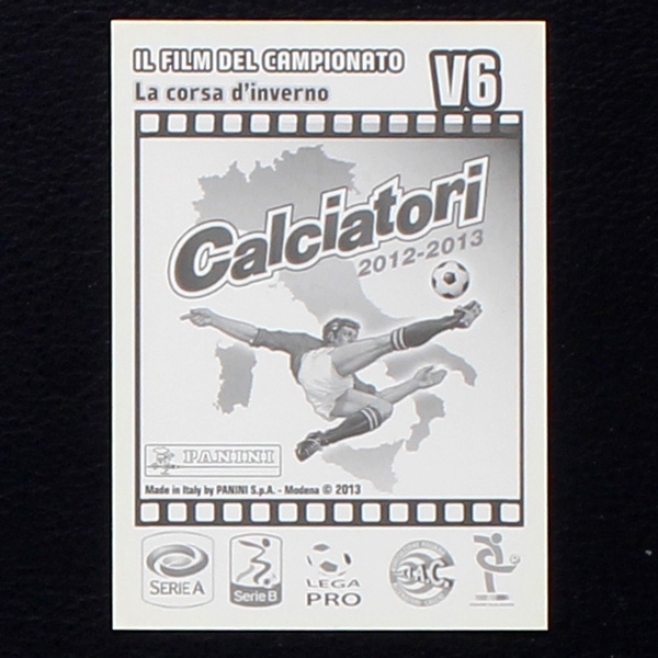 Juventus Turin Panini Sticker No. V6 - Calciatori 2012