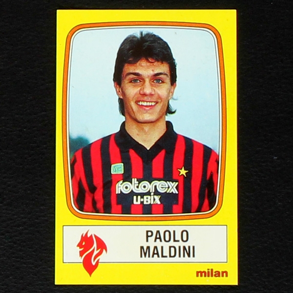 Paolo Maldini Rookie Panini Sticker No. 154 - Calciatori 1985