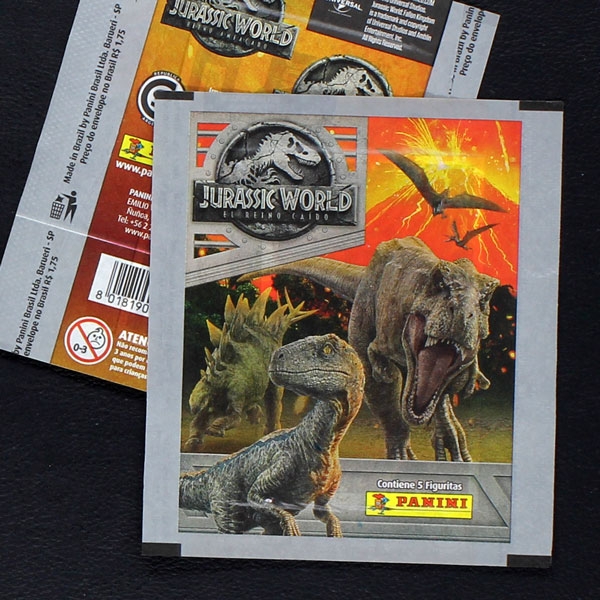 Jurassic World Panini Sticker Tüte Brasil Variante