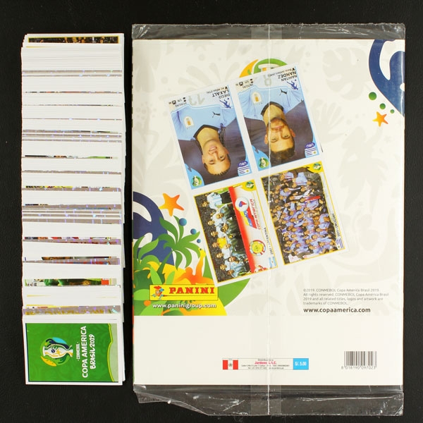 Copa America Brasil 2019 Panini Sticker Album komplett