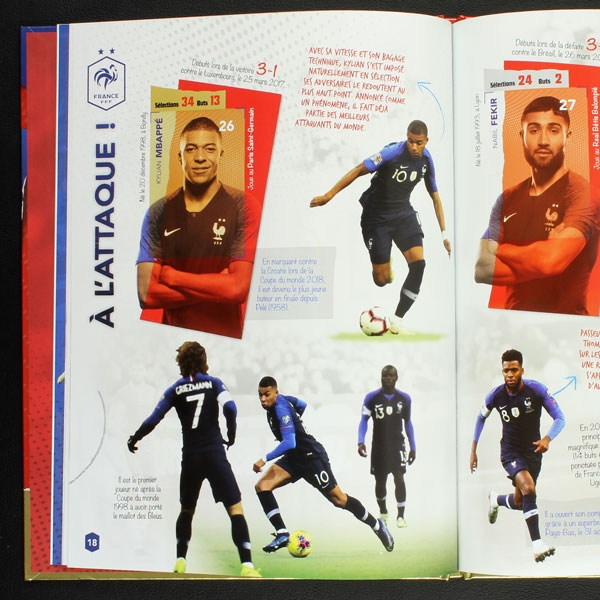 Au plus pres des Bleus Panini Sticker Album komplett