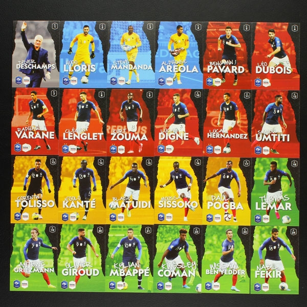 Au plus pres des Bleus Panini Sticker Album komplett