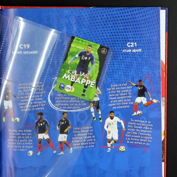 Au plus pres des Bleus Panini Sticker Album komplett