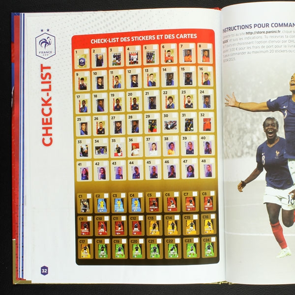Au plus pres des Bleus Panini Sticker Album komplett