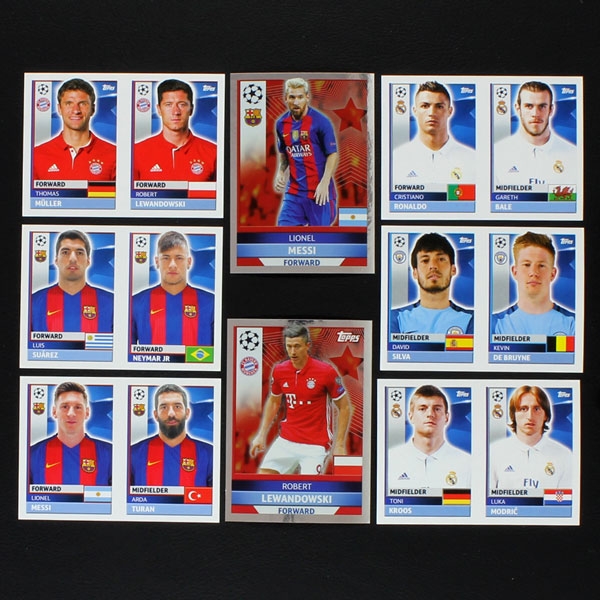 Champions League 2016 Topps Sticker Album komplett