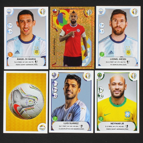 Copa America 2021 Panini Sticker Album komplett
