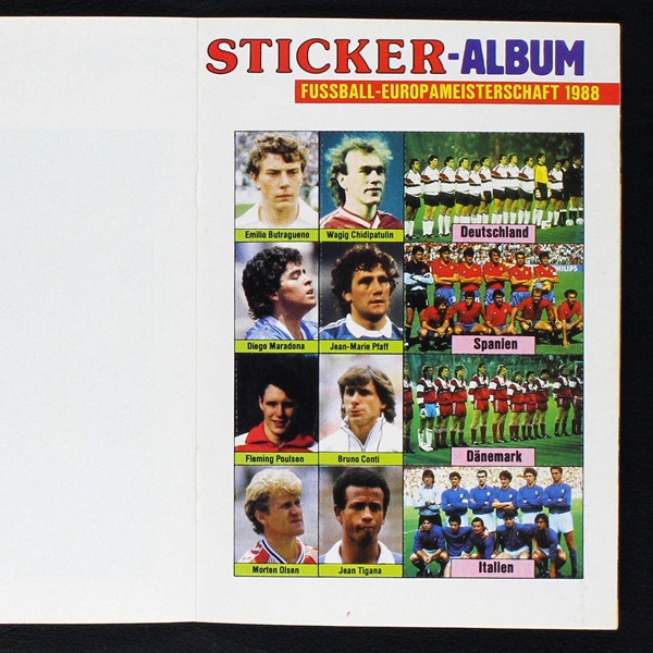 Euro 88 Micky Maus Sticker Album komplett ungeklebt