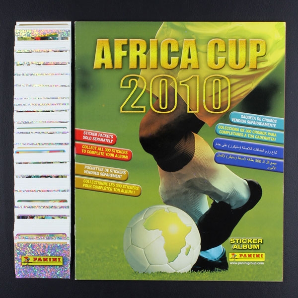 Africa Cup 2010 Panini sticker album complete