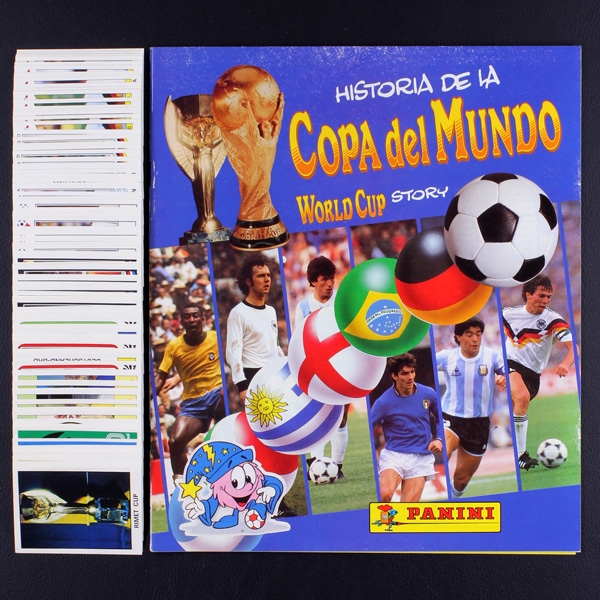 World Cup Story Panini sticker album complete