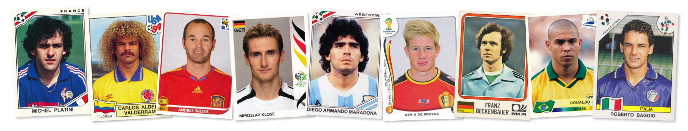 Fußball World Cup Sticker von Panini Panini Sticker Fussball Weltmeisterschaft